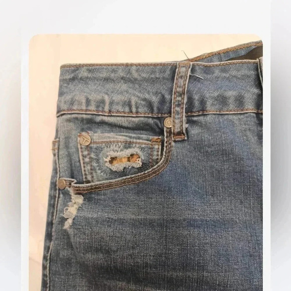 Tahari Evelyn Distressed Patchwork High Rise Skinny Jeans  Size 4/27 - Picture 11 of 16